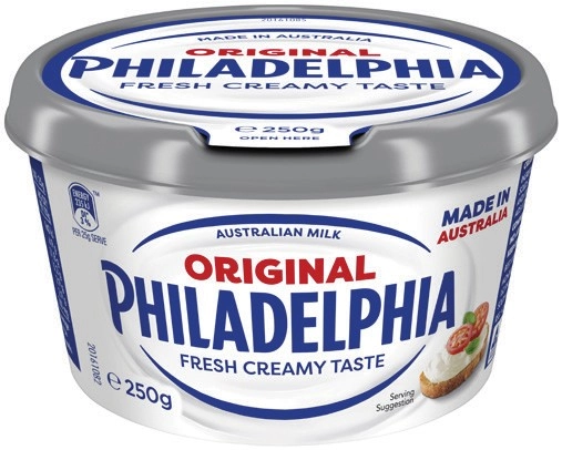 Philadelphia Cream Cheese Spreadable Tub 250g Selected Varieties