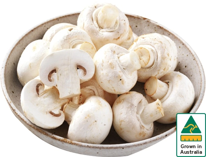 Australian Mushrooms Cup or Sliced 200g Pack