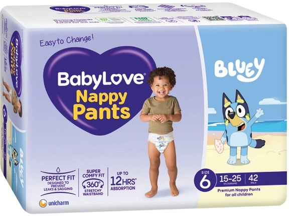 BabyLove Nappy Pants 42‑56 Pack Selected Varieties