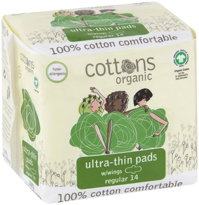 Cottons Organic Ultra-Thin Pads 12-14 Pack Selected Varieties