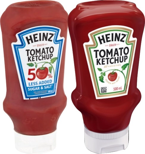 Heinz Tomato Ketchup or BBQ Sauce 500mL Selected Varieties