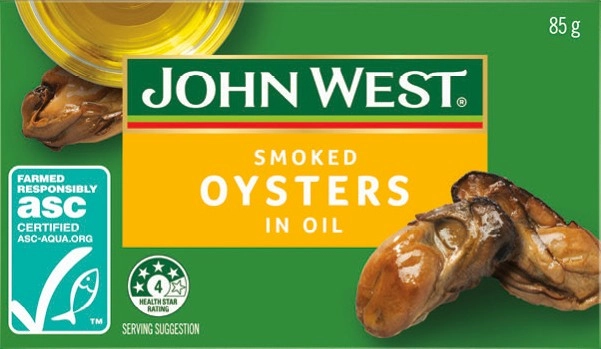 John West Oysters 85g Selected Varieties