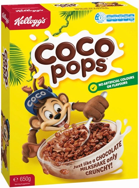 Kellogg’s Coco Pops 650g or Froot Loops 460g or Crunchy Nut Cornflakes 640g