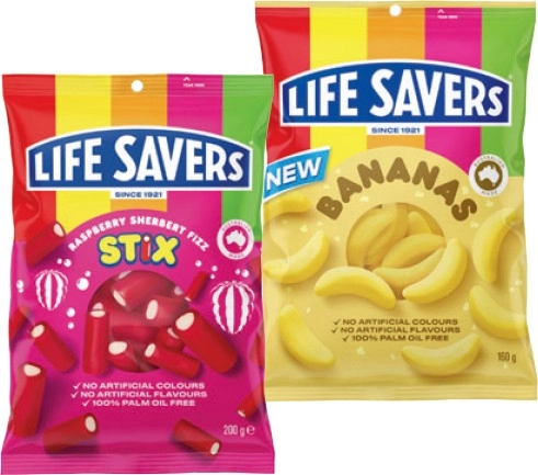 Life Savers Share Pack 150‑200g Selected Varieties