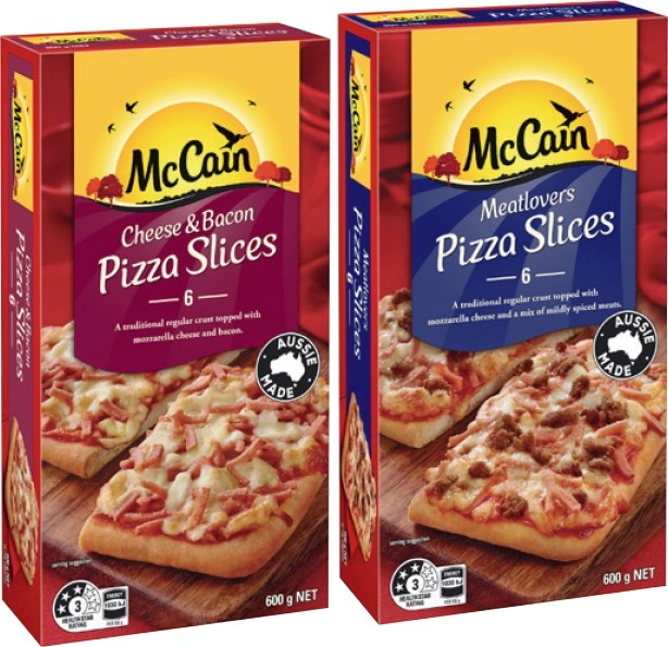 McCain Pizza Slices 540‑600g Selected Varieties