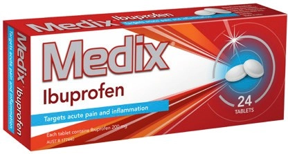 Medix Ibuprofen Tablets 24 Pack**