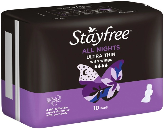 Stayfree Ultra Thin Pads 10-16 Pack Selected Varieties