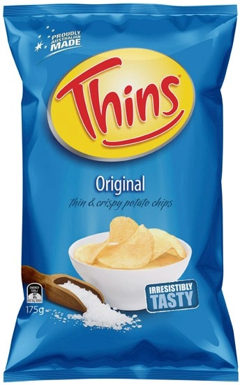 Thins Chips 150‑175g or Thins Onion Rings 85g Selected Varieties