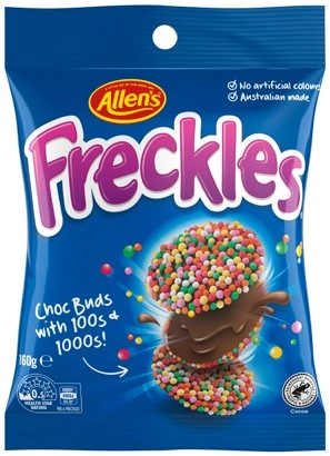 Allen’s Freckles, Jaffas or Nestlé Smarties Share Pack 160g