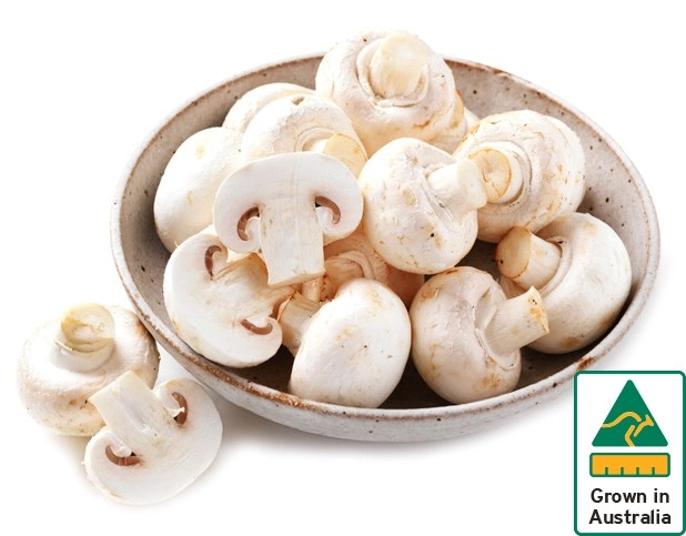 Australian Mushrooms Cup or Sliced 200g Pack