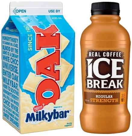 Ice Break Real Coffee 500mL or Oak Flavoured Milk 600mL Selected Varieties