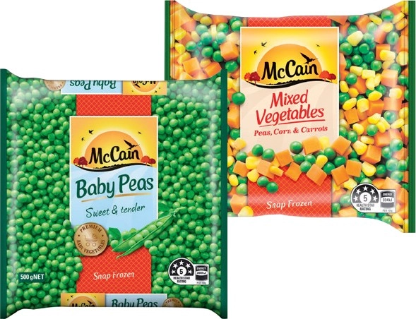 McCain Frozen Vegetables 500g Selected Varieties