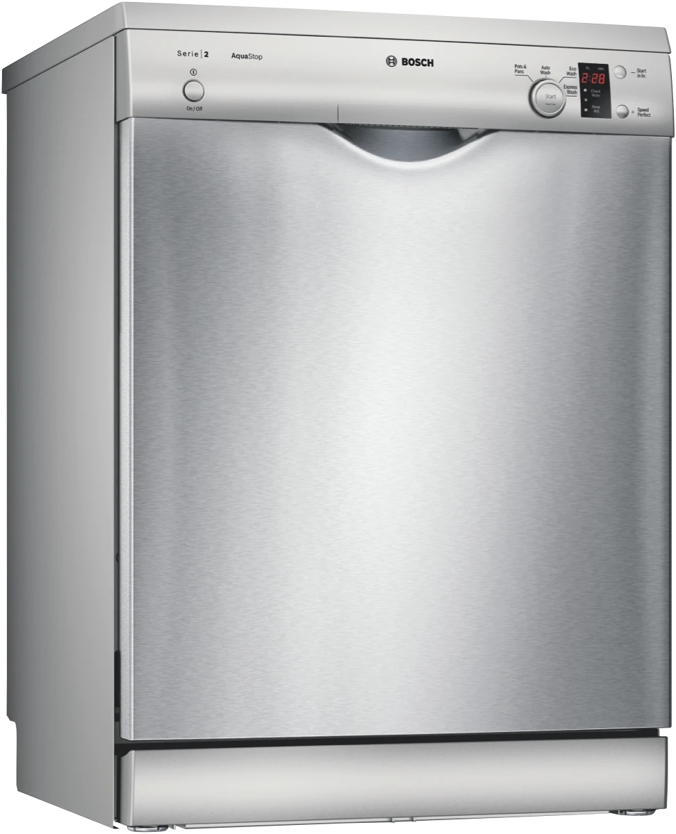 Bosch Series 2 Freestanding Dishwasher Silver Inox