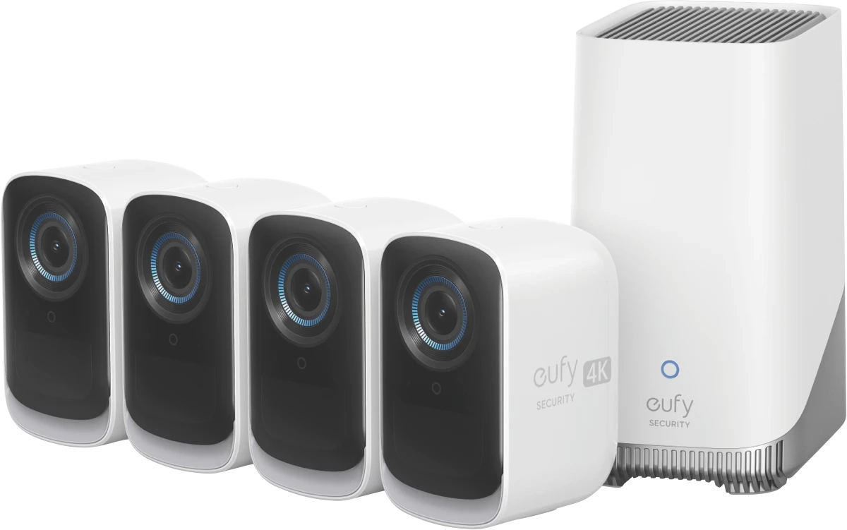 eufy Security Eufycam 3C (4 Pack) & Homebase 3