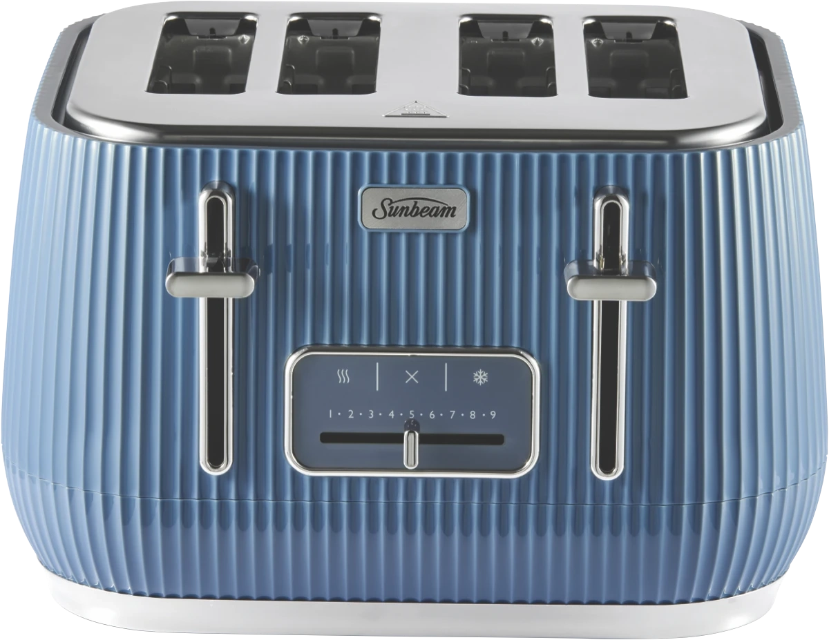 Sunbeam 4 Slice Toaster Radiance Collection Blue