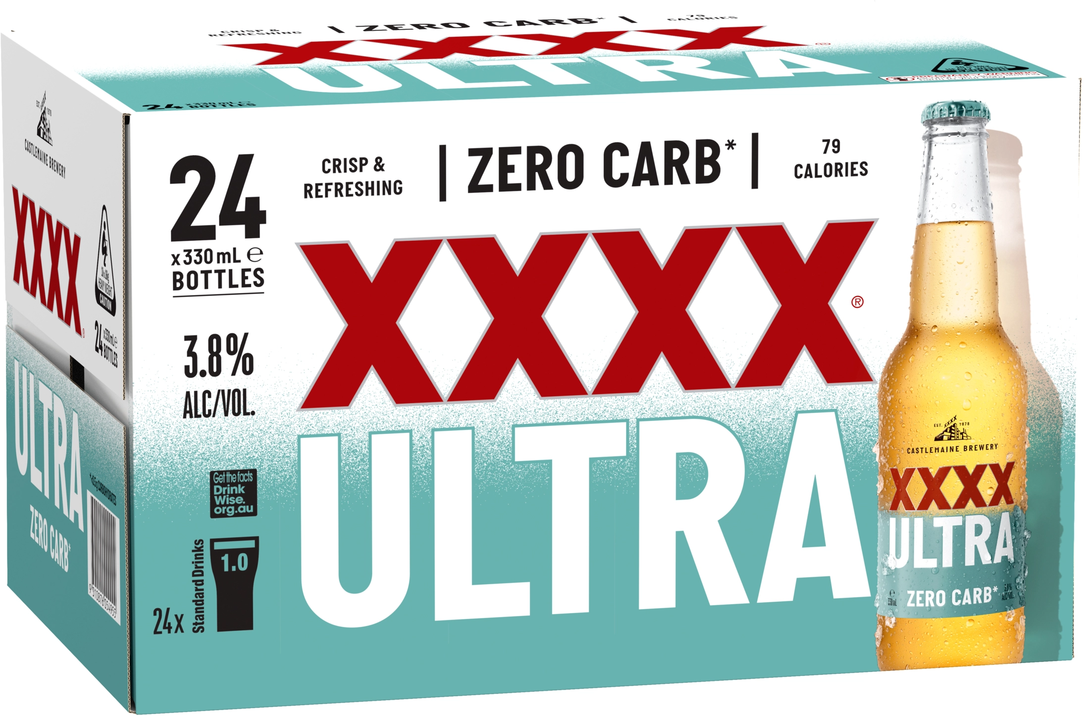 XXXX Ultra Bottles 24x330ml