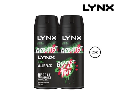 Lynx Body Spray 2 x 106g