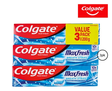 Colgate Max Fresh Toothpaste 3 x 200g