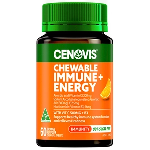 Cenovis Chewable Immune + Energy Orange Flavour 60 Tablets