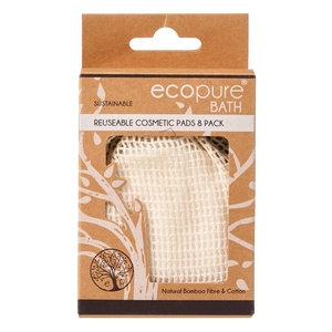 EcoPure Bath Reusable Cosmetic Pads 8 Pack