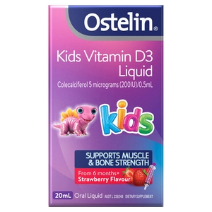 Ostelin Kids Vitamin D Liquid - D3 for Children's Bone Health & Immune Support 20mL