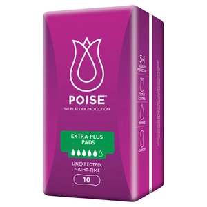 Poise Extra Plus Pads 10 Pack