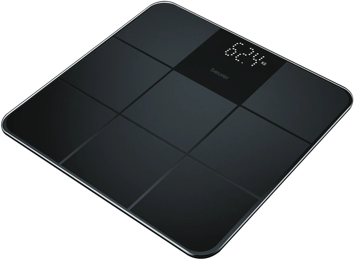 Beurer Digital Glass Scale - Matt/Gloss Black