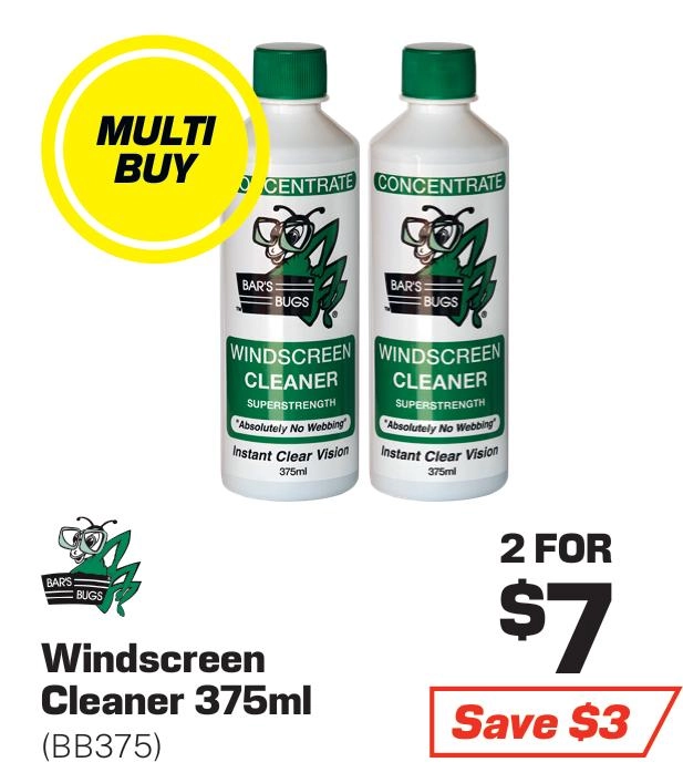 Bar's Bugs Windscreen Cleaner 375ml - BB375