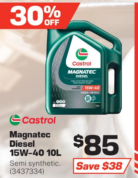 Castrol Magnatec Diesel 15W-40 Engine Oil 10L - 3437334