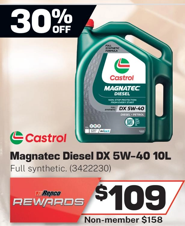 Castrol Magnatec Diesel DX 5W-40 Engine Oil 10L - 3422230