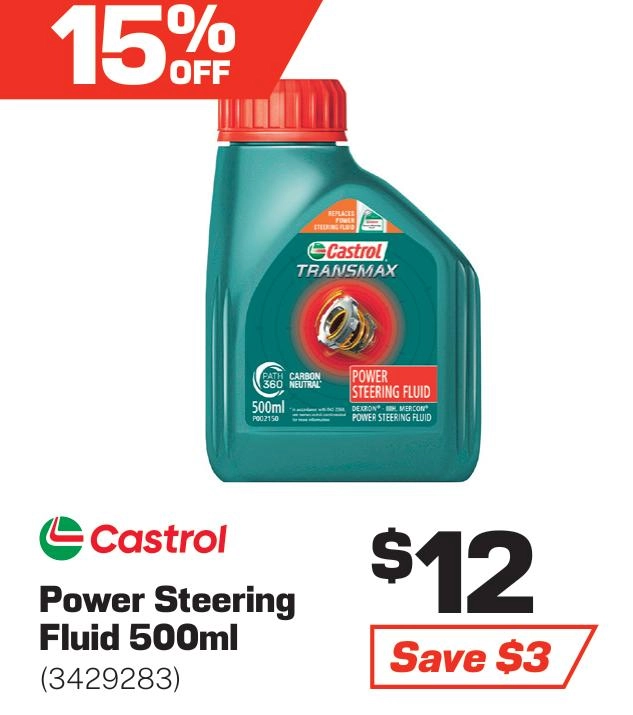 Castrol Transmax Power Steering Fluid 500ml - 3429283