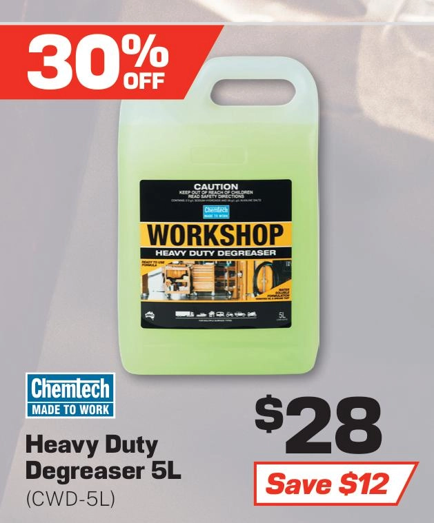 Chemtech Workshop Heavy Duty Degreaser 5L - CWD-5L