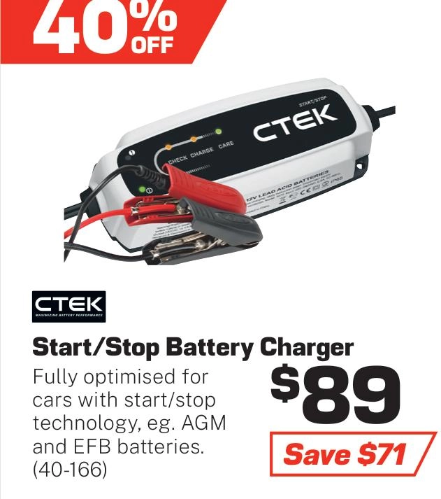 CTEK Battery Charger CT5 Start/Stop 12v - 40-166