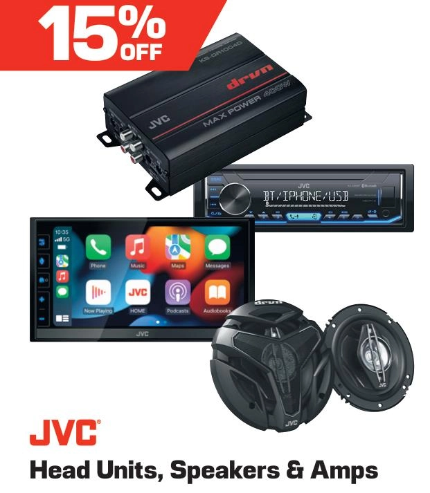 JVC Head Units, Speakers & Amps