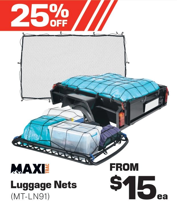 MaxiTrac Luggage Nets