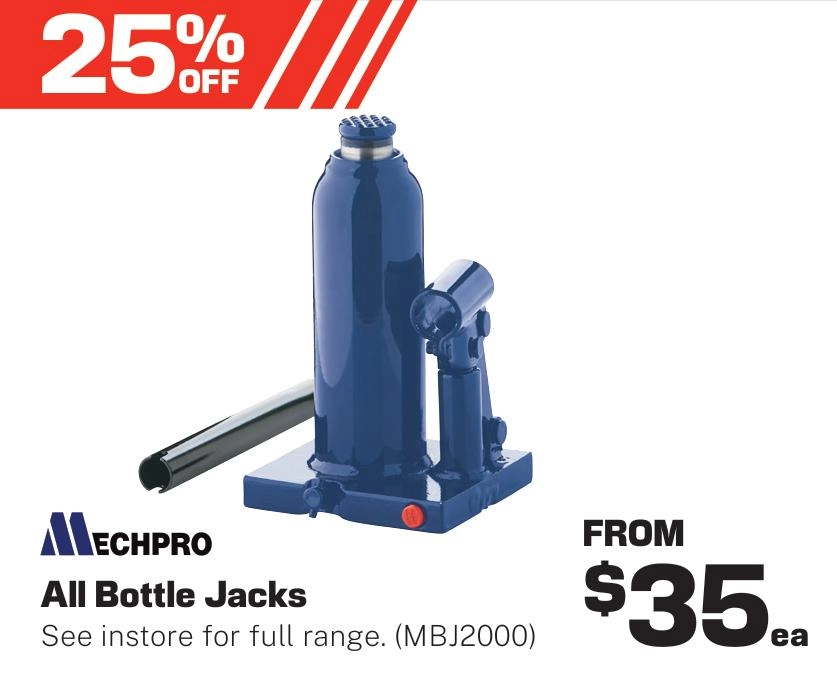 Mechpro 2,000kg Bottle Jack - MBJ2000