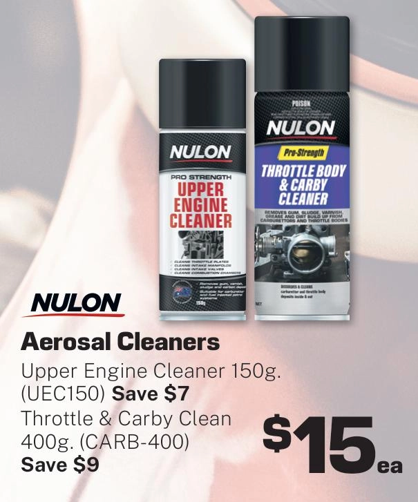 Nulon Aerosal Cleaners