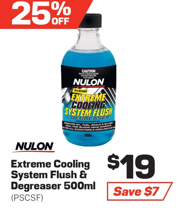 Nulon Extreme Cooling System Flush and Degreaser 500ml - PSCSF