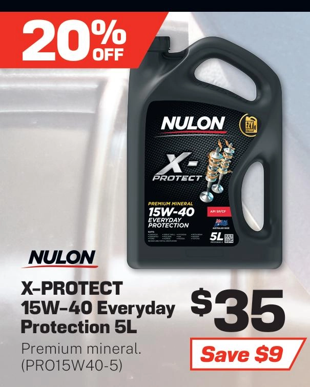 Nulon X-PROtect 15W-40 Engine Oil Mineral Everyday Protection 5L - PRO15W40-5