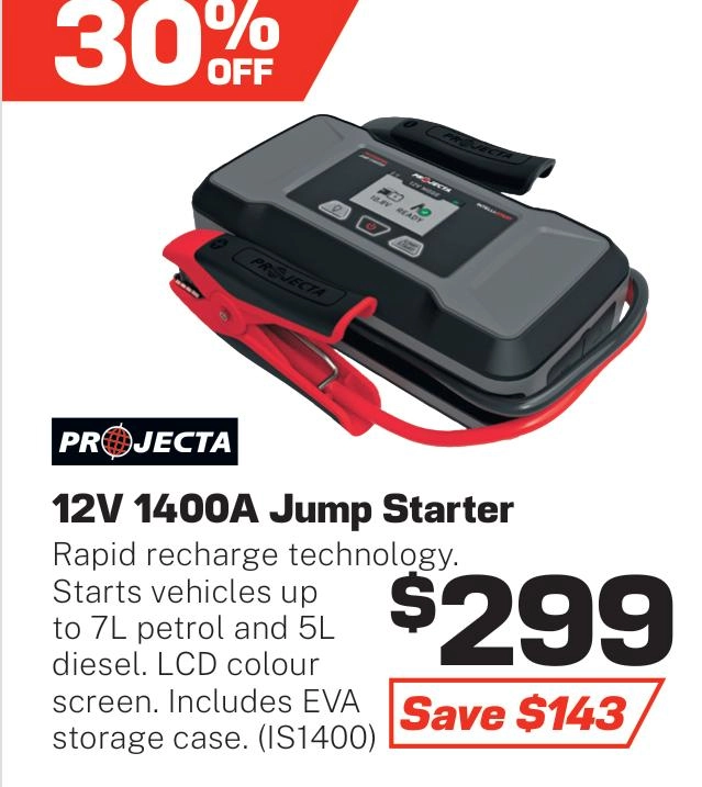 Projecta 12V 1400A Jump Starter - IS1400