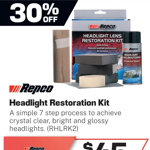 Repco Headlight Restoration Kit - RHLRK2