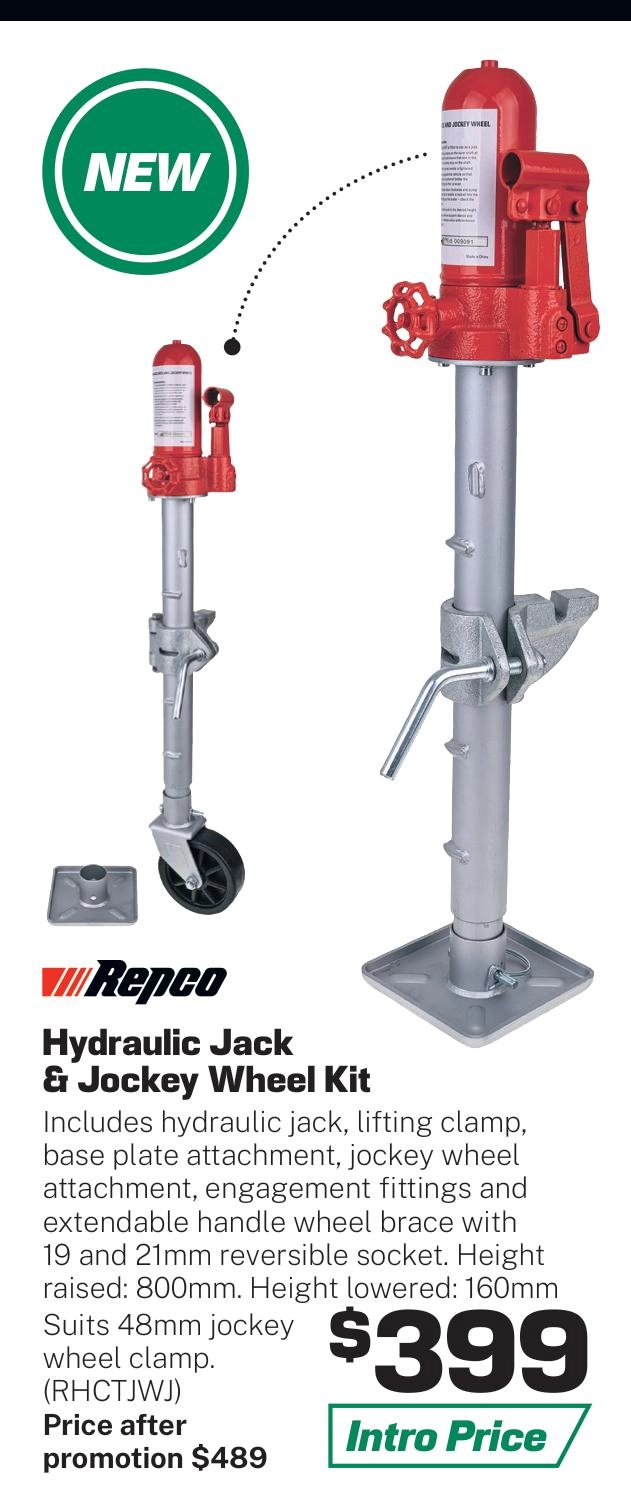 Repco Hydraulic Jack & Jockey Wheel Kit