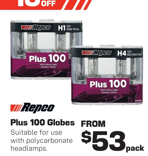 Repco Plus 100 Globes