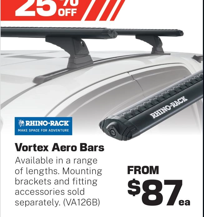 Rhino Rack Vortex Aero Bars