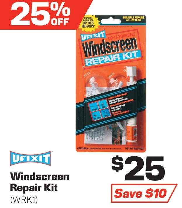 Ufixit DIY Windscreen Chip Repair Kit - WRK1