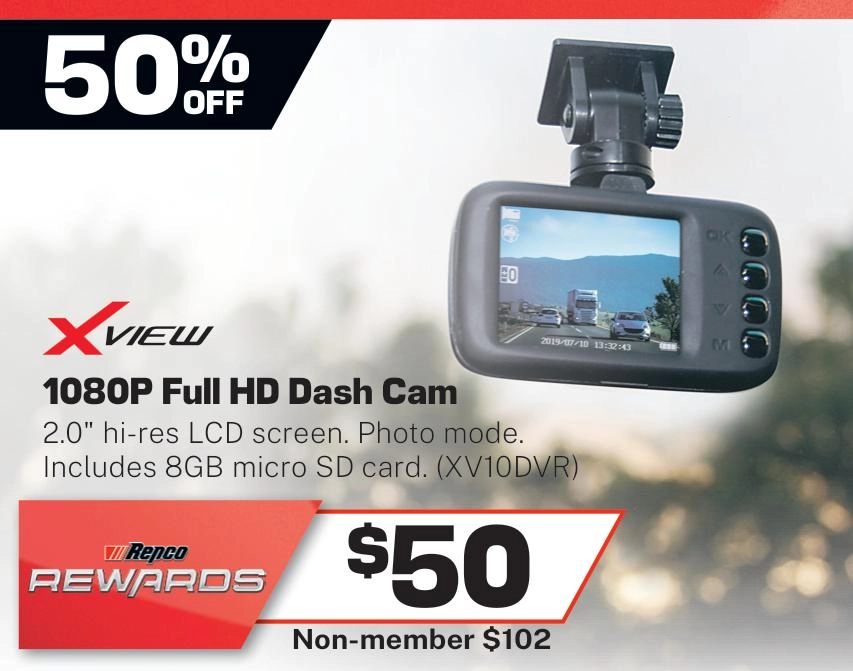 XView Dash Cam 1080P Full HD 2 inch - XV10DVR