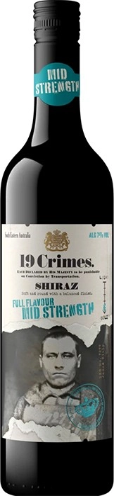 19 Crimes Mid Strength Shiraz