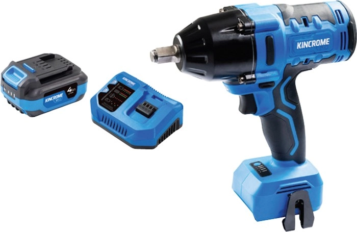 Kincrome 18V 1/2” 950NM Impact Wrench Skin, 4Ah Battery & 6A Fast Charger Combo