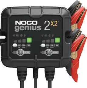 Noco Genius 6/12V 4A 2x2 2-Bank Battery Charger