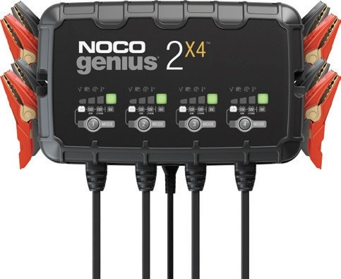 Noco Genius 6/12V 8A 2x4 4-Bank Battery Charger^